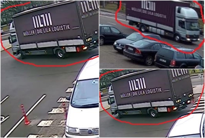 Ieško sunkvežimio, apgadinusio aikštelėje stovėjusį „Renault“ (gal atpažįstate?)