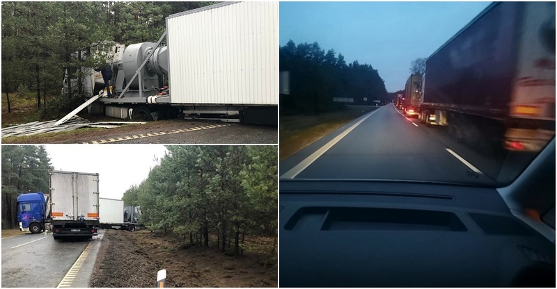 Smūgis: pasienyje latvio ir turko vairuotų sunkvežimių avarija patampė nervus Šventosios ir Būtingės gyventojams – teko stoviniuoti spūstyse.