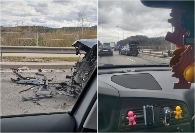 Judrioje sostinės gatvėje – dviejų automobilių avarija: prireikė medikų