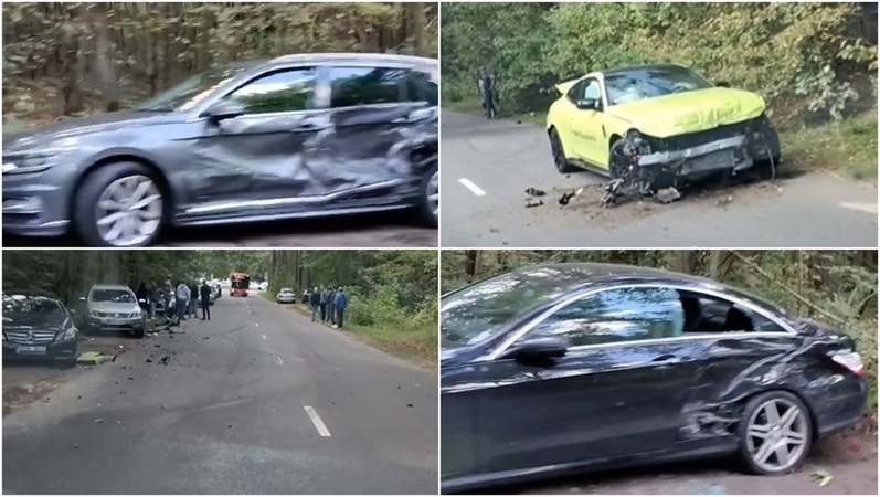 Sostinėje – masinė avarija: apgadinti keturi automobiliai
