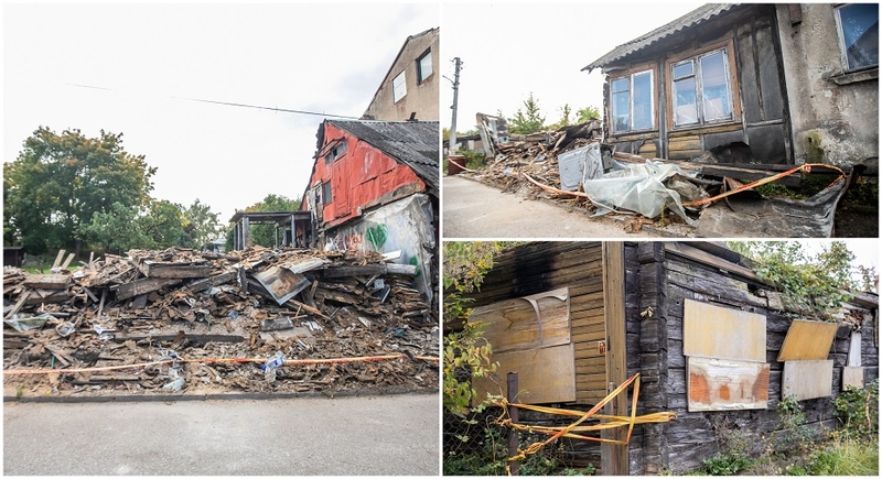 Kaune nugriuvo namo dalis: ugniagesiai ieškojo, ar po nuolaužomis neliko žmonių