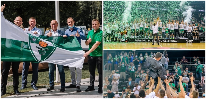 Kaunas didžiuojasi „Žalgiriu“: tegul žaliai balta vėliava kyla aukštai!