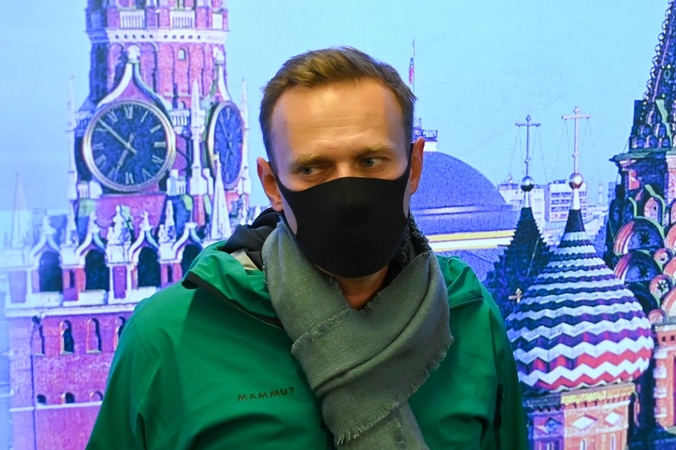 Maskvos teismas nurodė Kremliaus kritiką A. Navalną laikyti suimtą 30 dienų