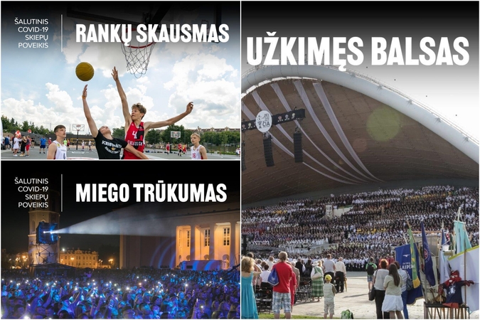 Vilnius pristato reklaminę kampaniją: šalutinis vakcinos poveikis – grįžimas į įprastą gyvenimą