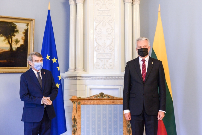 Prezidento susitikime su EP pirmininku – dėmesys migracijai ir ES sienų apsaugai