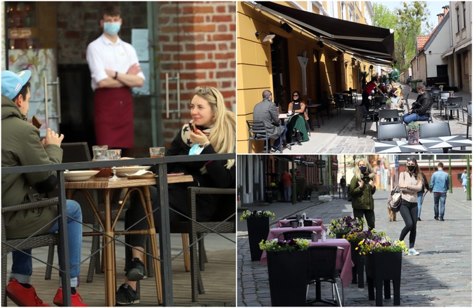 Karantinas Kaune: Senamiestis vis dar lėtas, bet išsiilgtas 