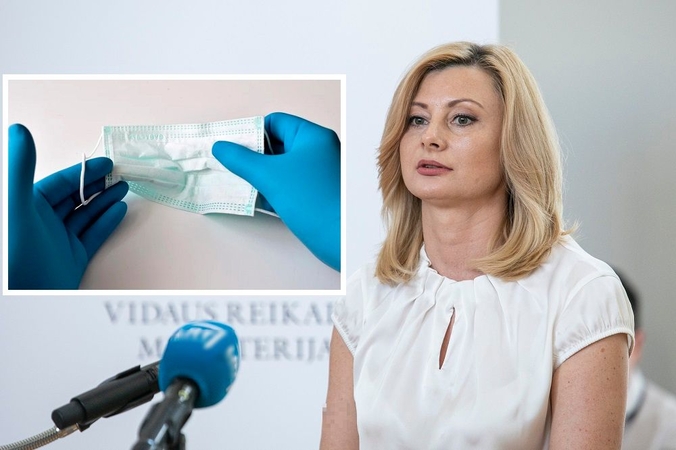 Ministrė: be apsauginės kaukės ir pirštinių balsuoti greičiausiai nebus galima