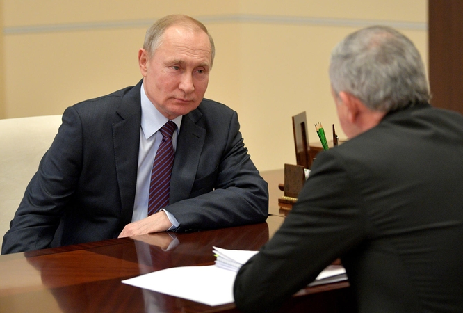 V. Putinas kaltina opoziciją dėl policijos smurto per 2019-ųjų vasaros protestus