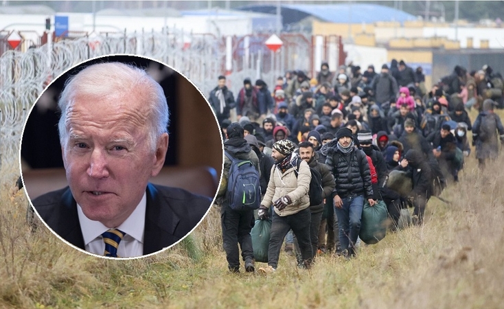 J. Bidenas: situacija Lenkijos ir Baltarusijos pasienyje kelia didelį susirūpinimą