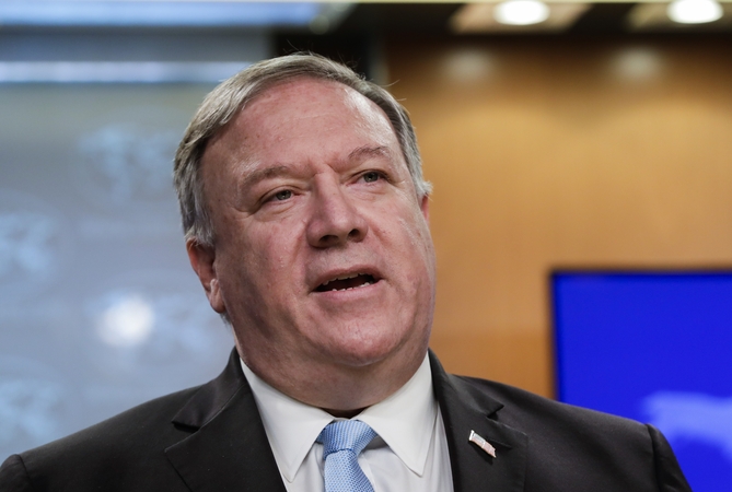 M. Pompeo pavadino Kiniją „augančiu iššūkiu JAV“