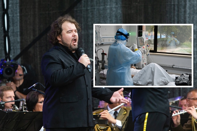 Koronavirusu užsikrėtęs tenoras V. Vyšniauskas: aš – reanimacijoje