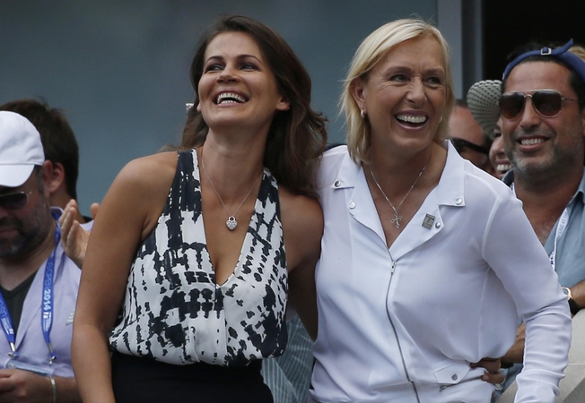 Čempionė M. Navratilova susituokė su ilgamete drauge