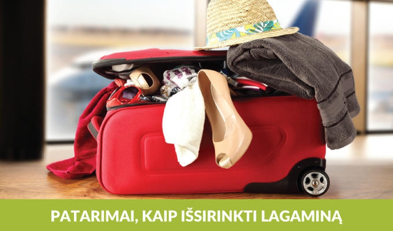 Kaip protingai išsirinkti lagaminą?