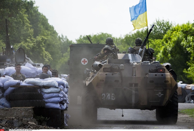 Ukrainos kariškiai kontroliuoja padėtį aplink Slovjanską