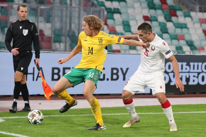 Lietuvos rinktinė neprilygo Baltarusijos futbolininkams