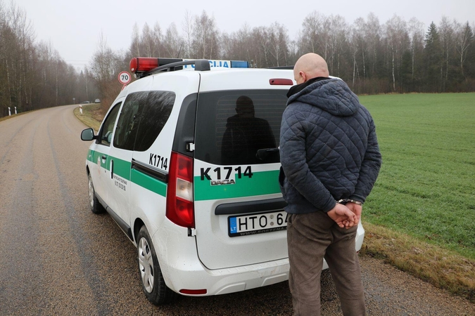 Įtariami ilgapirščiai Kauno pareigūnams įkliuvo praėjus vos valandai po vagystės