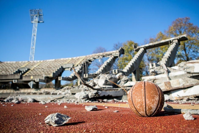 Ekskursija po griaunamą Kauno stadioną: naujas atitiks aukščiausius reikalavimus