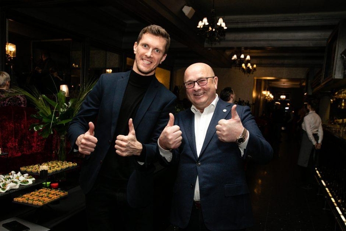 Tomas Grigalevičius (kairėje) ir Visvaldas Matijošaitis (dešinėje)