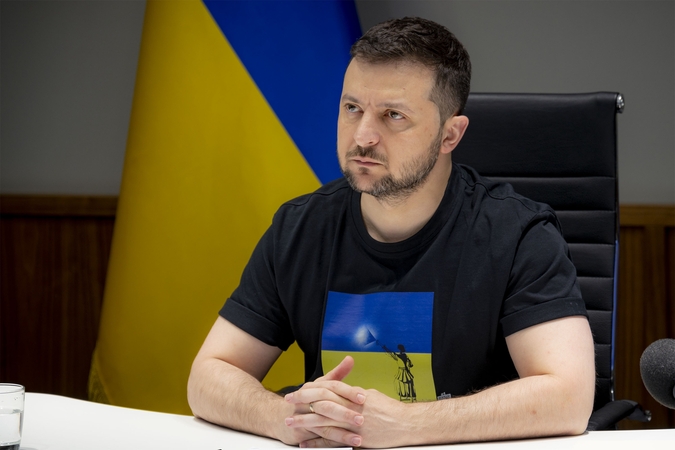 V. Zelenskis: mūšio už Donbasą baigtis nulems karo eigą