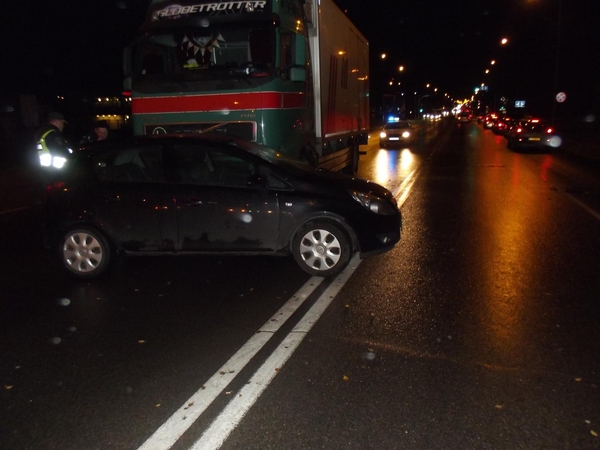 Gal matėte sunkvežimio ir lengvojo automobilio avariją Šiauliuose?