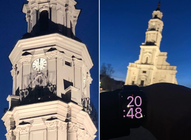 Praneša skaitytojas: sustojo Kauno rotušės laikrodis