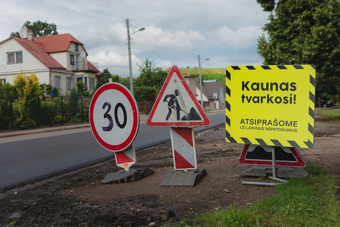 Darbininkai toliau pluša Kauno gatvėse: kas atliekama šią savaitę?