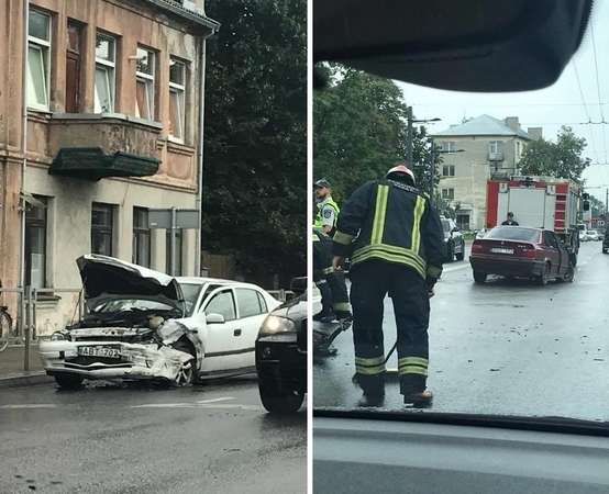 Po avarijos Šančiuose – abu vairuotojai ligoninėje