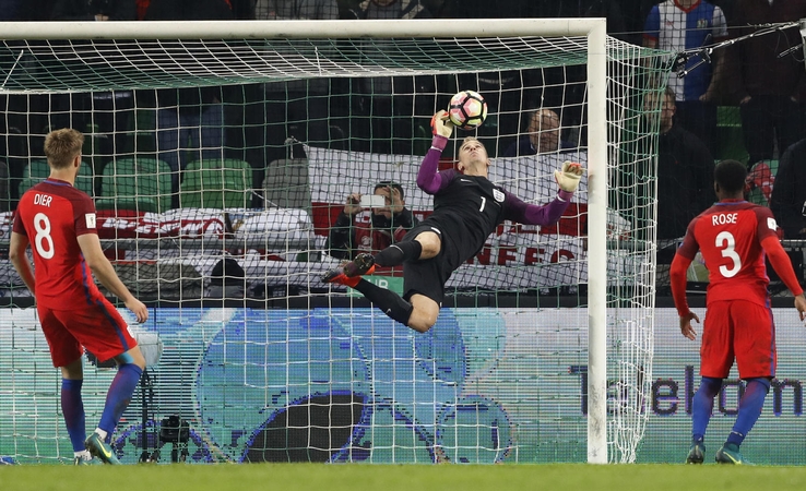 Pasaulio futbolo čempionato atrankoje baigėsi Anglijos pergalių serija