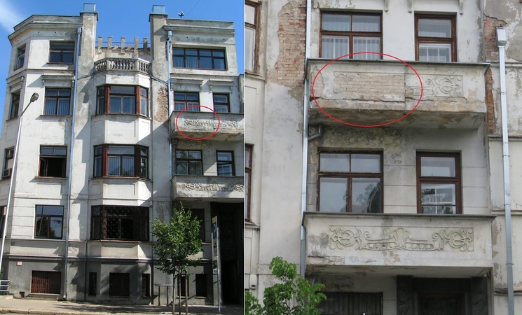 Paveldosaugininkai aiškinasi, kas apgadino unikalius pastato ornamentus