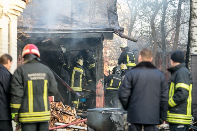 Tragedija Abromiškių kaime: per gaisrą sudegė namo šeimininkas