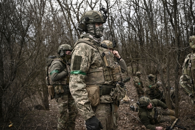 Britų žvalgyba: Ukraina pasiekė laimėjimų aplink Bachmutą