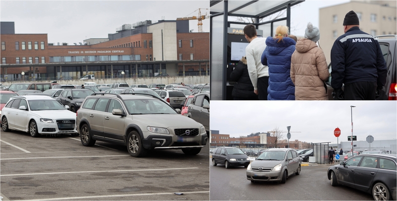 Nesklandumai dėl parkingo prie Kauno klinikų: neišleidžiami net ir susimokėję vairuotojai