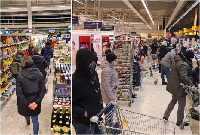 Fiksuoja eiles prie didžiųjų prekybos tinklų parduotuvių: pamatytumėte, kas viduje dėjosi – mėsmalė!