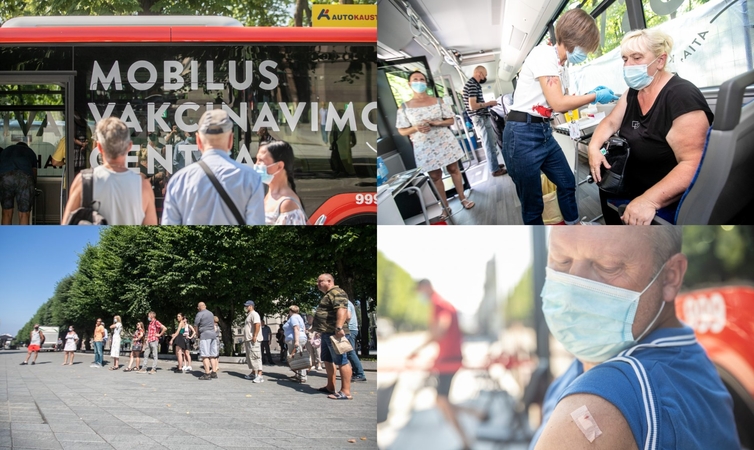 Mobilus vakcinacijos kabinetas: šiandien – Laisvės alėjoje, rytoj keliaus prie „Megos“