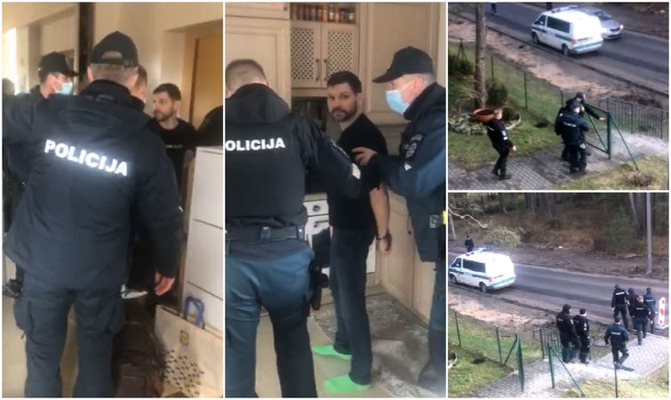 Celofanas iš savo suėmimo padarė šou: neįsileido pareigūnų, jiems teko lipti per balkoną 