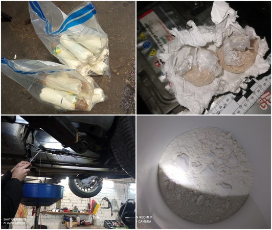 Kriminalistų smūgis narkotikų prekeiviams: 7,5 kg metamfetamino slėpė automobilio degalų bake