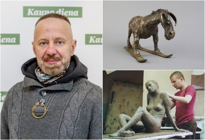 Kūryba: paliestas mūzos Š. Juknys kuria nuostabius darbus.