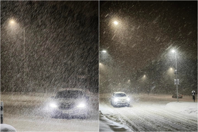 Naktį eismo sąlygos bus nepavydėtinos – geriau likti namie