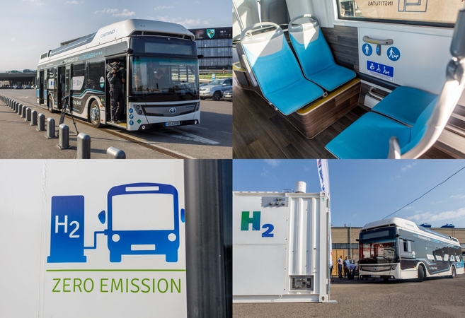 Kaune išbandytas vandeniliu varomas autobusas: nuomonės išsiskiria