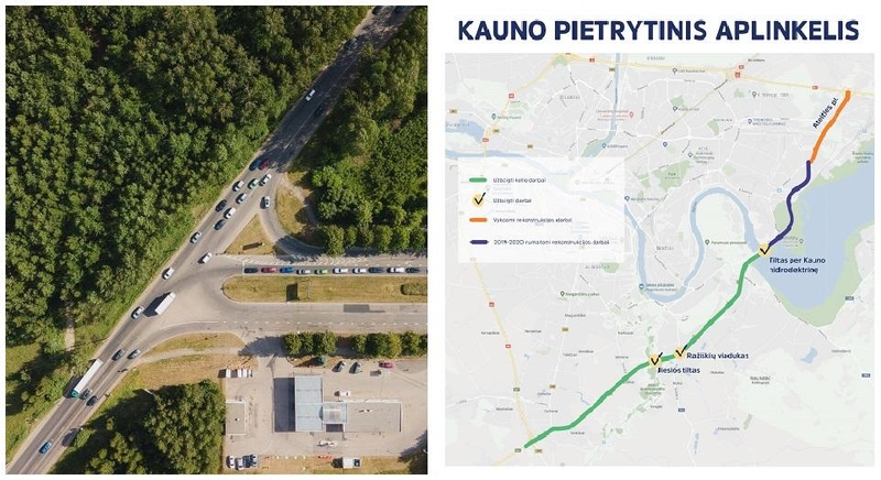 Prasidėjus Ateities plento rekonstrukcijai – patikslintas žemėlapis