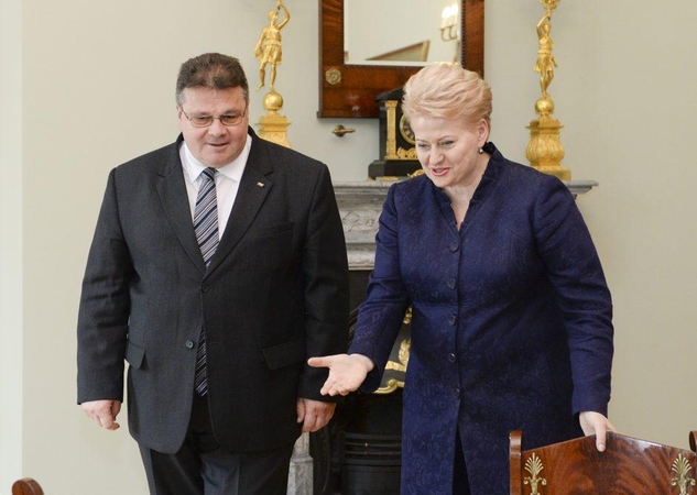 Linas Linkevičius ir Dalia Grybauskaitė