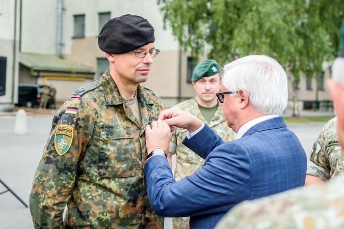 Pasikeitė Lietuvoje dislokuotos NATO pajėgų kovinės grupės vadas