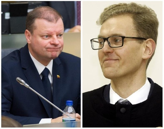 Saulius Skvernelis (kairėje) ir Giedrius Danėlius (dešinėje)