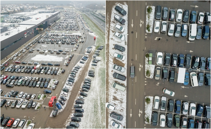 Prieš uždarant dalį parduotuvių – kauniečių apgultis (vaizdo įrašas)