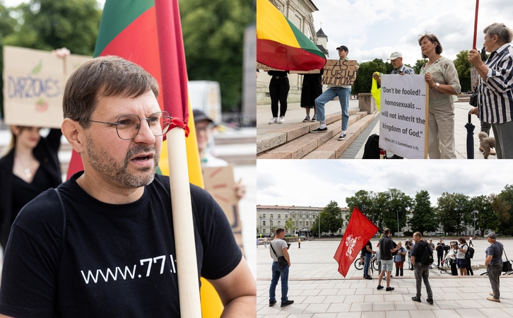 Policijos perspėjimus išgirdo: Celofano neteisėtame mitinge Vilniuje – vos keliasdešimt žmonių