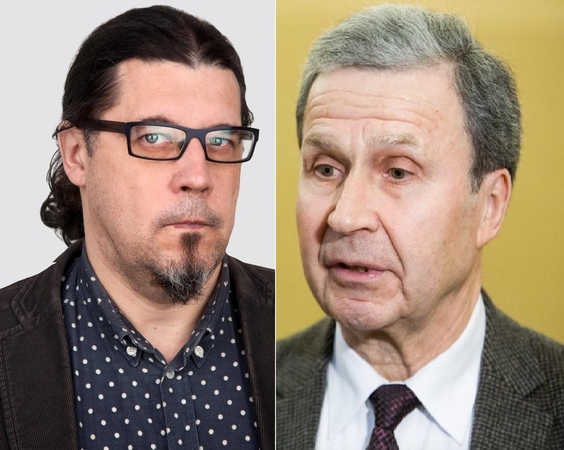 Vytautas Sinkevičius (dešinėje) ir Gintautas Mažeikis (kairėje)