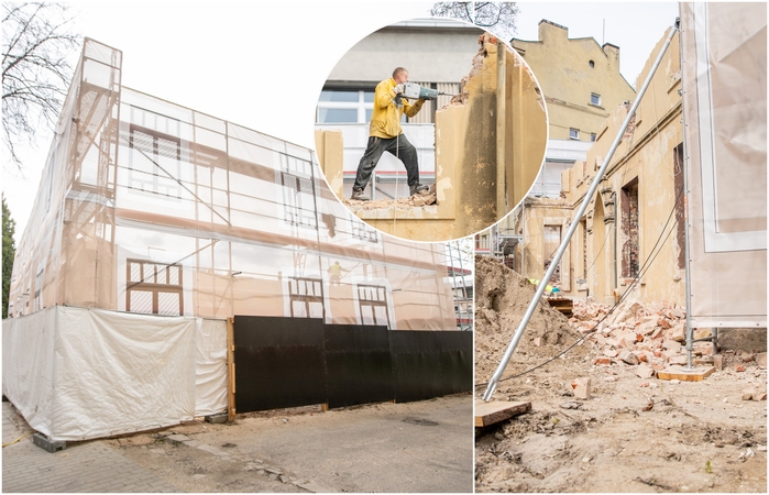 Suglumino vaizdas Kauno centre: ar paveldo vietovėje stovintis namas griaunamas teisėtai?