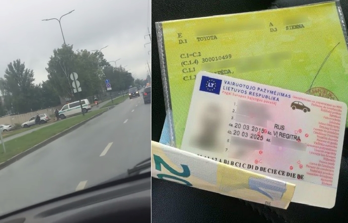 Niūri diena jaunam vairuotojui – sulaikytas pareigūnų mokės nemenką baudą