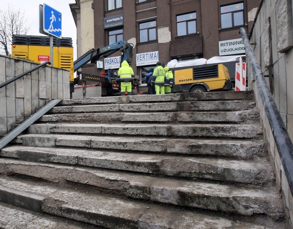 Remontui uždaroma judri pėsčiųjų perėja: praėjimas liks, bet darbų metu bus nepatogumų