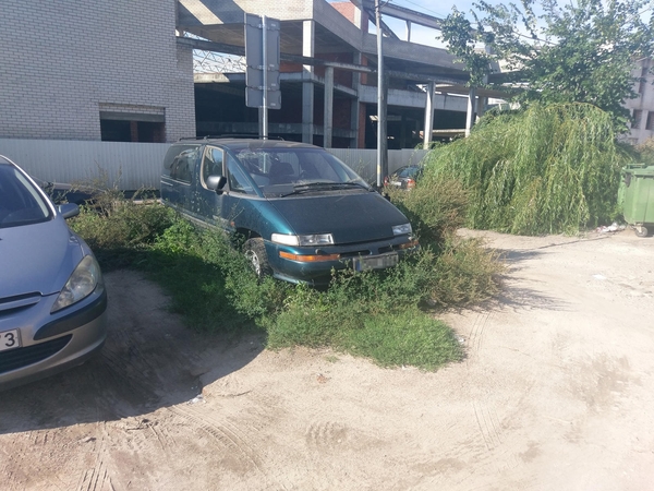 Džiunglės: kai kurie vairuotojai automobilius palieka tarp aukštų žolių.